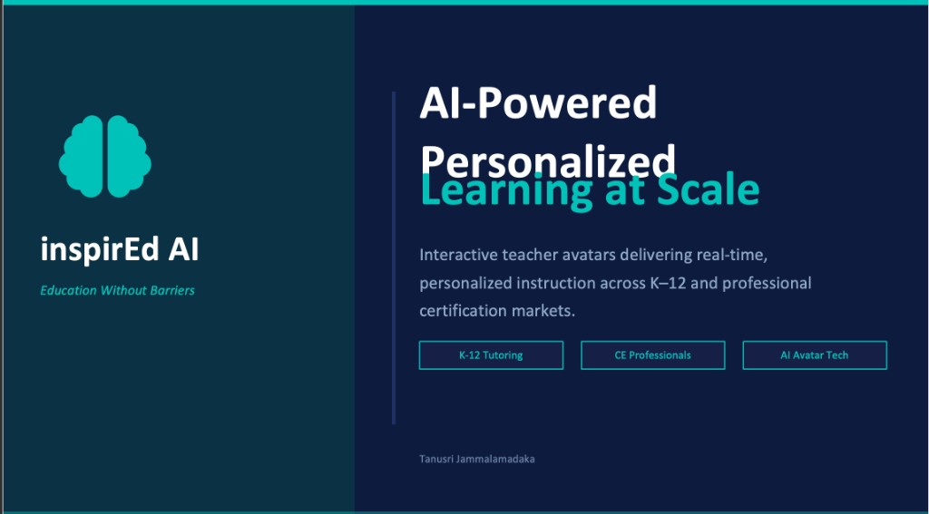 inspirEd AI — Education Without Barriers; AI-powered personalized learning at scale
